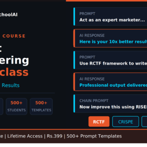 Prompt engineering course India — TheOldSchoolAI Masterclass